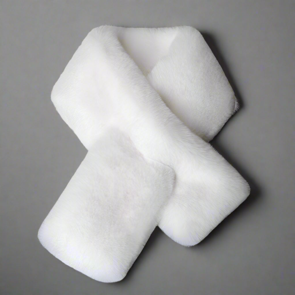 White Maison Élan Statement Scarf